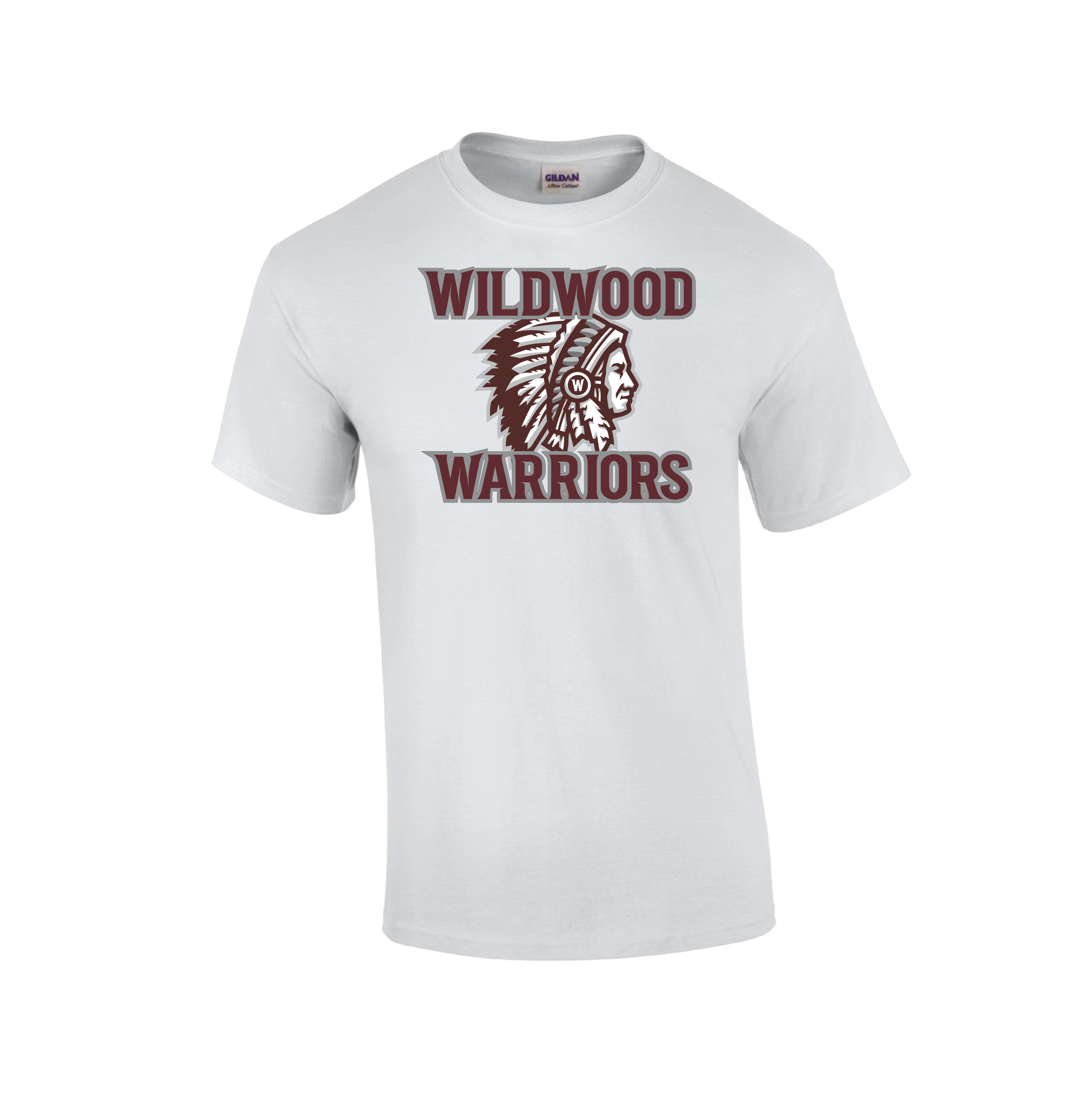 WARRIORS GILDAN WHITE